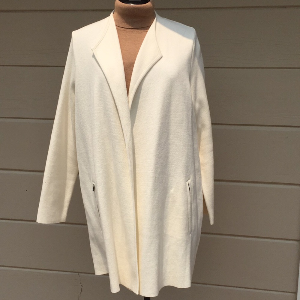 Ladies Cotton knit long Jacket- knee length